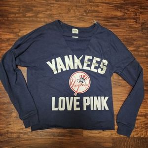 PINK Victoria's Secret NY Yankees Crewneck Sweater